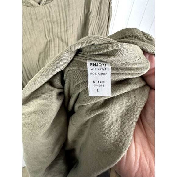 Michael Stars Olive Sleeveless Top Size large - Picture 5 of 6